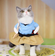 Funny Cat Costume Uniform Suit Cat Clothes